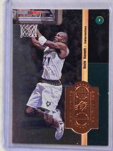 lot 760 image: Kevin Garnett 1998 Upper Deck SPx Finite #29 Bronze Insert Numbered 95110,000 - Minnesota Timberwolves