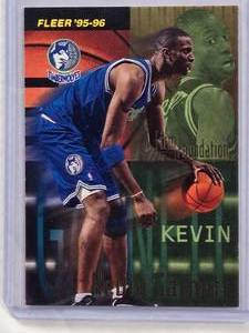 lot 762 image: Kevin Garnett Rookie 1995-96 Fleer #335 - Minnesota Timberwolves