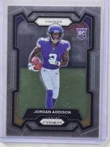 lot 771 image: Jordan Addison Rookie 2023 Panini Prizm No. 368 - Minnesota Vikings