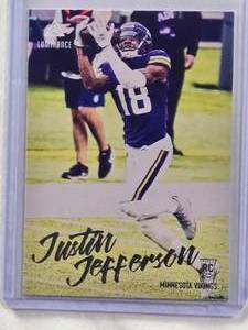 lot 772 image: Justin Jefferson Rookie 2020 Panini Chronicles Luminance #217 - Minnesota Vikings