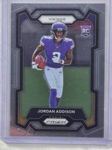 lot 775 image: Jordan Addison Rookie 2023 Panini Prizm #368 - Minnesota Vikings