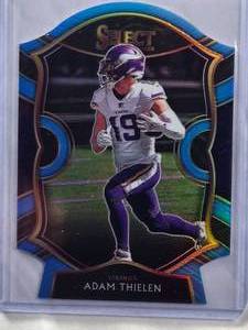 lot 776 image: Adam Thielen Rookie Die Cut Panini Select #14 Concourse - Minnesota Vikings
