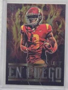 lot 784 image: Jordan Addison Rookie 2023 Panini - Select Draft Picks No. EF-JA - En Fuego - USC