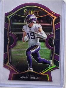 lot 787 image: Adam Thielen Prizm Die Cut 2020 Panini SELECT Concourse #14 Vikings