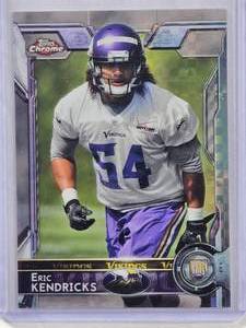 lot 795 image: Eric Kendricks Rookie 2015 Topps Chrome Xfractor #181 - Minnesota Vikings