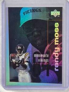 lot 806 image: Randy Moss Rookie Foil 1998 Upper Deck #150 - Minnesota Vikings