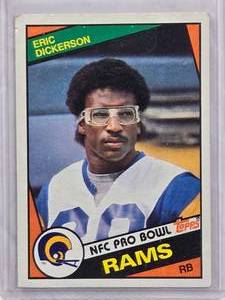 lot 815 image: Eric Dickerson Rookie 1984 Topps #280 Parallel - Rams