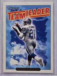 lot 816 image: Barry Sanders 1993 Topps Gold Team Leader #174 - Detroit Lions