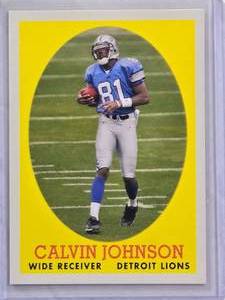 lot 818 image: Calvin Johnson Rookie SP Insert 2007 Topps #8 of 22