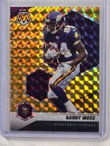 lot 821 image: Randy Moss 2021 Panini Mosaic Prizm Color Match #130  - Minnesota Vikings