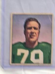lot 831 image: Vic Sears 1950 Bowman #94 Vintage Football Card - Philadelphia Eagles
