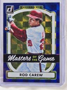 lot 651 image: Rod Carew 2017 Panini Donruss Masters of the Game Numbered 117249