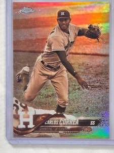 lot 652 image: Carlos Correa 2018 2018 Topps Chrome Sepia Refractor #103