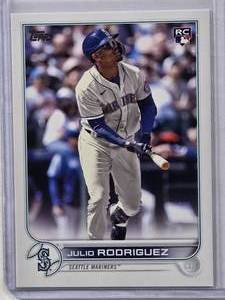 lot 656 image: Julio Rodriguez Rookie 2022 Topps #US44 Update Series