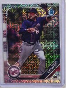 lot 658 image: Royce Lewis 2019 Bowman Chrome Mojo #BCP-103
