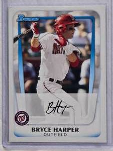 lot 659 image: Bryce Harper Rookie 2011 Bowman #BP1