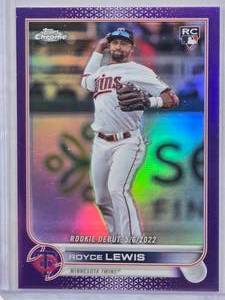 lot 669 image: Royce Lewis Rookie 2022 Topps Chrome Refractor #USC79