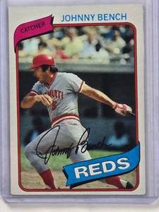 lot 689 image: Johnny Bench 1980 Topps #100