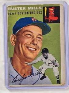 lot 695 image: Buster Mills 1954 Topps #227