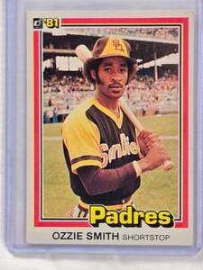 lot 698 image: Ozzie Smith 1981 Donruss #1 First Edition of a Collector Series