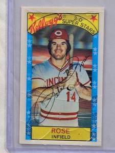 lot 701 image: Pete Rose 1979 Kellogs 3-D Super Stars #22
