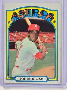lot 709 image: Joe Morgan 1972 Topps #132 Vintage Baseball Card