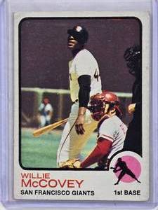 lot 712 image: Willie McCovey 1973 Topps #410 Vintage Baseball Card