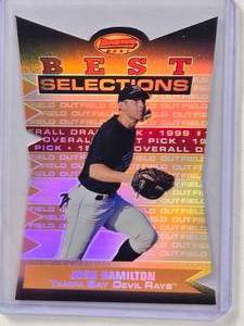 lot 736 image: Josh Hamilton Rookie Die Cut 2000 Bowmans Best Refractor #BBS8