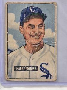 lot 605 image: Harry Dorish 1951 Bowman #266 Vintage Baseball Card