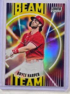 lot 631 image: Bryce Harper 2022 Stadium Club Chrome Beam Team Refractor #BT-2
