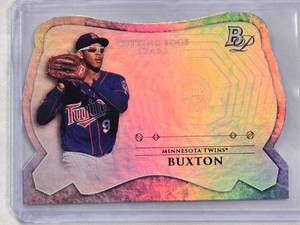 lot 639 image: Byron Buxton Rookie 2014 Topps Bowman Platinum Die Cut Foil #CES-BB