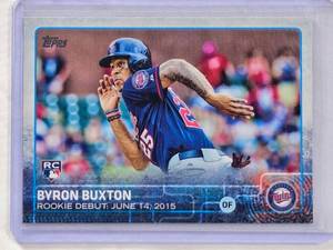 lot 640 image: Byron Buxton Rookie 2015 Topps Debut #US136 Update Series