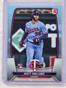 lot 644 image: Matt Wallner Rookie Blue SP Numbered 421499 - 2023 Topps #14