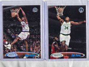 lot 307 image: Lot of 2 Paul Pierce Rookie Cards 1999 Stadium Club #203, 1999 Stadium Club #198