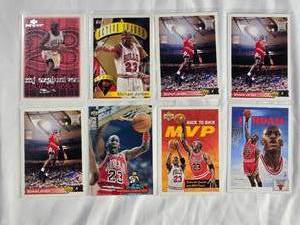 lot 310 image: Lot of 8 Michael Jordan Cards