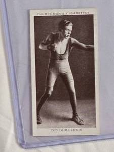 lot 8 image: Ted (Kid) Lewis  1938 Churchmans Cigarettes #25 Vintage Boxing Card