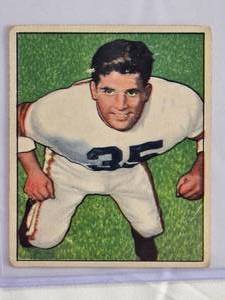 lot 16 image: Alex Agase 1950 Bowman #7 Vintage Football Card - Cleveland Browns