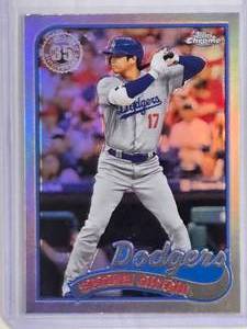 lot 46 image: Shohei Ohtani 2024 Topps Chrome Refractor 35th Anniversary  #89CB-5 Los Angeles Angels
