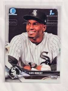 lot 54 image: Luis Robert 2018 1st Bowman Chrome BCP21 - Chicago White Sox