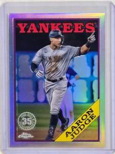lot 59 image: Aaron 2023 Topps Chrome Refractor #88BC-1 - New York Yankees