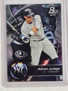 lot 68 image: Aaron Judge 2023 Topps Bowman Platinum Foil #85 - New York Yankees