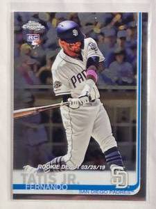 lot 72 image: Fernando Tatis Jr. Rookie 2019 Topps 54 Chrome - San Diego Padres