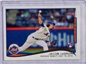 lot 83 image: Jacob deGrom Rookie 2014 Topps US-57 - New York Mets
