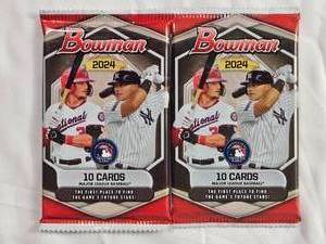 lot 100 image: Lot of 2 Packs of 10 Cards - 2024 Bowman