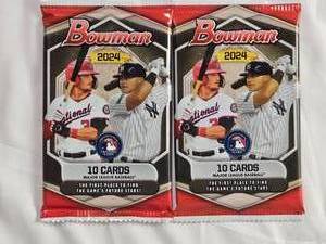 lot 101 image: Lot of 2 Packs of 10 Cards - 2024 Bowman