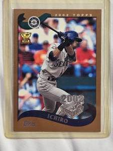 lot 103 image: Ichiro Suzuki Opening Day Rookie Cup 2002 Topps #51 - Seattle Mariners