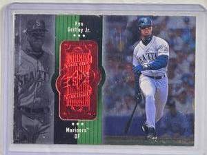 lot 112 image: Ken Griffey Jr. 1998 Upper Deck SPX Numbered 17062500 - Seattle Mariners