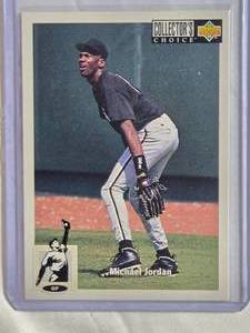 lot 130 image: Michael Jordan MLB Rookie 1994 Upper Deck Collectors Choice #23