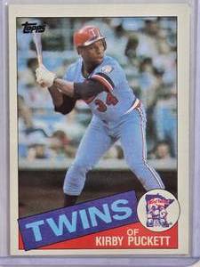 lot 133 image: Kirby Puckett Rookie 1985 Topps #536 - Minnesota Twins