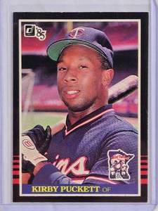 lot 137 image: Kirby Puckett Rookie 1984 Donruss #438 - Minnesota Twins